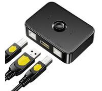 Divisor Impresora - Selector Dock USB, Hub Conversor | Control Salas Conferencias Video Juegos Grabación Oficina Estudio Aula Presentaciones Streaming Profesional