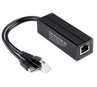 Divisor industrial Gigabit PoE con IEEE 802.3af/at compatible con 10/100/1000Mbps, adaptador divisor de alimentación a través de Ethernet para cámara Raspberry Pi 5 4B 3B+ 3B/red, salida 5V 5A 25W,