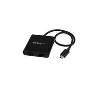 StarTech.com Adaptador USB a HDMI Doble - Hub MST USB Tipo C - Divisor Multiplicador HDMI Doble 4K 30Hz - HDR - con Cable Incorporado Extra Largo - Solamente para Windows