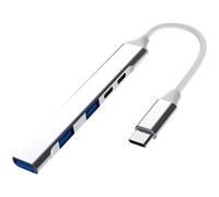 Divisor multiUSB con puertos C y USB 3.0 2.0, adaptador de transmisión de datos rápido de 5 Gbps, concentrador multipuerto tipo C