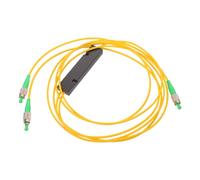 Divisor Óptico 1x2 Monomodo de Plástico y Aleación para Ftth | Transmisión de Datos a Alta Velocidad, Retraso y Antiinterferencias, Conexión Lc para Hogar y Oficina