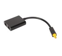 Divisor óptico, adaptador de audio digital, una entrada, dos salidas, mejora de señal, construcción de alta calidad, excelente calidad de sonido,