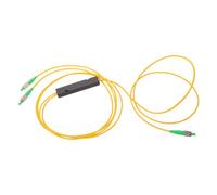 Divisor Óptico de Fibra 1x2 Monomodo para Red Ftth | Construcción en Plástico y Aleación, Transmisión Estable, Antiinterferencias, Compatibilidad Amplia en Redes Ftth