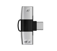 Divisor OTG 2 en 1 Doble USB Tipo C A Conector Tipo C AUX Audio Auriculares Adaptador de Cargador de 15 W para 15 Pro para A