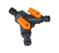 Divisor para grifo | Conector rápido 3 vías | Divisor de manguera con válvula para grifo de exterior | Para Riego Y Jardinería Espacios Exteriores Césped Patio Granja Piscina Patio Trasero
