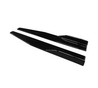 Divisor para Mondeo 2013-2020 75cm Faldón Lateral Izquierdo Y Derecho Coche Fibra Carbono ABS Parachoques Difusor Spoiler Delantales Alas Extensiones Difusor(Gloss Black)