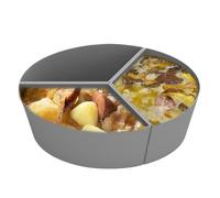 Divisor para olla de cocción lenta, fundas divisorias para olla para guisos - Fundas divisorias para cocción lenta - Divisor de silicona reutilizable lavable en lavavajillas, divisor de estanqueidad S