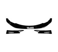 Divisor para Serie 1 F20 F21 120d 120i M135i Pack PRE-LCI 2011-2015 Tuning Car Parachoques Delantero Spoiler Divisor Rejilla Faros Antiniebla Difusor(Gloss Black AB)
