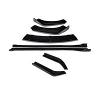 Divisor Parachoques Delantero para Magotan para B7 2012-2016 Kit Carrocería Parachoques Delantero Protector Alerón Extensiones Faldones Laterales Envoltura Trasera Ángulo(Gloss Black)