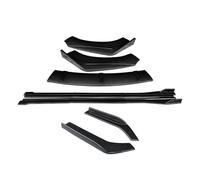 Divisor Parachoques Delantero para Magotan para B7 2012-2016 Kit Carrocería Parachoques Delantero Protector Alerón Extensiones Faldones Laterales Envoltura Trasera Ángulo(Carbon Fiber Look)