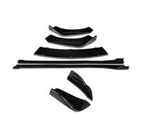 Divisor Parachoques Delantero para V40 2013-2019 Kit Carrocería Coche Divisores Parachoques Delantero Alerón Labios Extensiones Faldones Laterales Envoltura Trasera(Gloss Black)
