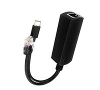 Divisor PoE activo de 10/100/1000Mbps IEEE802.3af/at Gigabit USB tipo C, adaptador de 48 V a 5 V 2.4 A para Raspberry Pi 4 4B