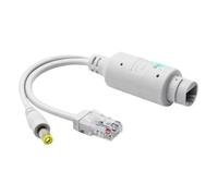 Divisor POE impermeable - Divisor POE de exterior para cámara | Divisor Poe de 12V, ejecute la cámara en un solo cable de red Transmisión de señal Divisor POE para cámara IP Teléfono