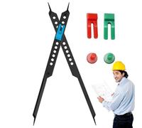 Divisor proporcional de herramienta de personajes, línea de brújula para artistas | Instrumento de medición preciso con una escala ajustable para arquitectos, diseñadores y amantes del arte, perfecto