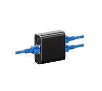 Divisor Rj45 Adaptador Ethernet de 1 A 2 Gigabit Extensor de Cable de Red de Internet para Computadora Portátil Teclado Mouse Impresora