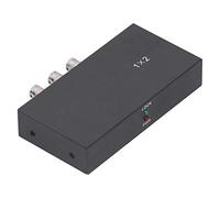 Divisor SDI Digital, 1x2 Divisor SDI Adaptador de Distribuidor Compatible con SDHD3G-SDI con Indicador LED 100240V (Enchufe de la UE)