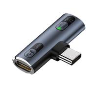 Divisor tipo C USB C PD100w adaptador de carga USB para música y suministro de energía, 10 Gbps, tipo de transferencia de datos, divisor de carga