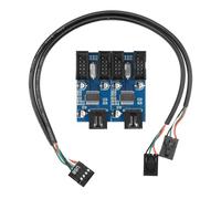 Divisor USB 9Pin USB 2.0 para computadoras de escritorio, adaptador de extensión de 9 pines para mejorar la conectividad y la eficiencia programador USB