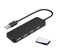 Divisor USB, ABS 30 cm | Hub multipuerto de aluminio, expandir USB de alta velocidad adecuado para ordenador portátil, PC, escritorio con conexión múltiple, portátil