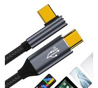Divisor USB c - Convertidor doble tipo C de 10 Gb/s, Hub USB c | PD100W tipo C macho a macho con transmisión de datos de audio HD para tableta y ordenador portátil