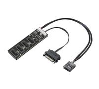 Divisor USB de 9 pines con cable de alimentación SATA, concentrador USB interno y conector USB 2.0.