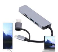 Divisor USB multipuerto, tipo C Hub para teléfono | Adaptador de cubo de ordenador portátil multifuncional - Herramienta de datos, estación de acoplamiento resistente al desgaste para teléfono móvil