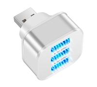 Divisor USB para computadora portátil - Estación de acoplamiento USB, dispositivo de expansión USB | Expansor de puerto USB de 3 puertos, fácil carga y fácil transferencia, accesorio portátil para via
