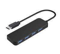 Divisor USB | Puerto USB múltiple para computadora portátil | Hub USB2.0 USB3.0 Tipo C3.0 de 4 Puertos, Base de expansión divisora USB, Datos expansores USB multifunción aplicables para PC