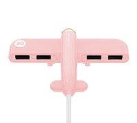 Divisor USB uno para cuatro concentradores de acoplamiento, expansor USB 2.0, concentrador de datos de 4 puertos, extensor multifunción (color: )