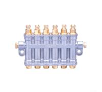 Divisor volumétrico de la válvula del distribuidor del aceite de la grasa para las opciones múltiples de la posición del sistema de lubricación de la maquinaria industrial (7 posiciones)