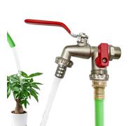 Divisore Per Rubinetto Da Giardino 2 Vie 3/4", Rubinetto Doppia Uscita Acqua | Sdoppiatore Per Irrigazione, Lavaggio Auto, Cura Piante, Giardino E Prato