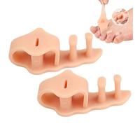 Divisores de dedo Zuasdvnk Separadores de dedo del pie, 2 Loops Spacers Toe - Separadores de corrector de pies reutilizables, alineación de dedos para hombres y mujeres
