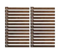 Divisores de discos de vinilo, 26 separadores de madera LP con alfabeto A-Z, guías organizadoras de almacenamiento de registros, disco divisor de vinilo