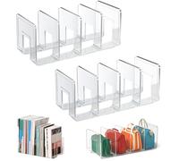 Divisores De Estante Transparentes, 2pcs Organizador De Estante De Armario, Bolsa Transparente, Estante De Almacenamiento, Separador De Armario, Organizador De Bolso para Organización(32*15*13cm)