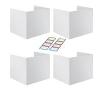 Divisores de mesa para estudiantes - Paneles de protección antidistracciones plegables, materiales de cartón duraderos, instalación rápida Ligero | Prueba de clase de biblioteca Trabajo individual