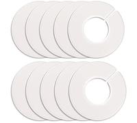 Divisores de tamaño de estante de ropa,10 PCS Separador de ropa de armario de anillo Separador de percha redondo blanco Separador de perchas de armario para armarios de casa Tiendas de ropa