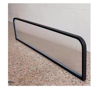 Divisores negros de comedor - Partición de privacidad para asientos de restaurante, panel de recinto comercial para encimera, 0,8 m x 60 cm, mejora la privacidad y la gestión del espacio en