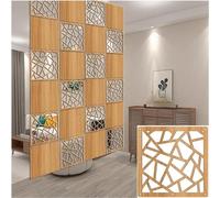 Divisores plegables de 1 a 100 paneles de madera y plástico con accesorios, pantalla portátil versátil para uso en casa, oficina y eventos