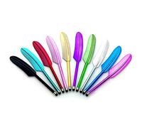 DIVISTAR 10 Pack de Pantalla Táctil Capacitiva Lápiz Stylus Portátil Colorido Pluma Universal en Forma de Pluma Lápiz para Kindle iPad iPhone 6 / 6s 6Plus Samsung Galaxy Smartphone Tablet