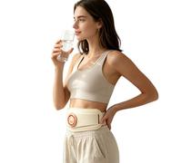 Divmceknyy Cinturón de vibración abdominal para rutina de oficina, color blanco