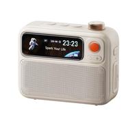 Divoom FlowToo - Altavoz Bluetooth con pantalla de píxeles, diales individuales y visualización de música, despertador, temporizador y altavoz portátil para escritorio, oficina en casa y dormitorio
