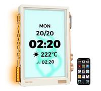 Divoom Times Frame, 64 GB de Memoria, Marco de Fotos electrónico de 10,1 Pulgadas, Pantalla IPS HD Transparente, resolución HD de 1280 x 800, Regalo para Mujeres y Hombres (Blanco)