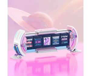 Divoom Times Gate Pantalla de Arte Pixel WiFi - Reloj Digital LED RGB Inteligente con Control de Aplicación para Sala de Juegos, Decoración de Oficina, Pantalla de Color de Alta Resolución