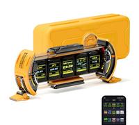 Divoom Times Gate - Reloj Digital Cyberpunk Gaming con Control App Inteligente, WLAN, LED RGB, Panel Personalizado y Arte de Píxeles, para Sala Gaming y Decoración Oficina (Amarillo)