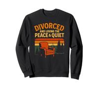 Divorciado Y Amando La Paz Y Tranquilo Divertido Vintage Sudadera