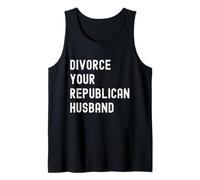 Divorcio Gracioso Su Esposo Republicano Política Camiseta sin Mangas