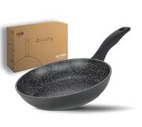 DIVORY Sartén 24cm Inducción - Sartén universal grande con revestimiento antiadherente para todo tipo de cocinas - Asas seguras, apta para lavavajillas (Ultime, 24 cm)