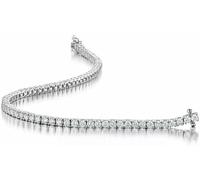 Divour Lab - Pulsera de tenis de diamantes para mujer, diamantes redondos certificados, colección Ultra-Premium, 5.00 quilates en oro blanco de 9 quilates, color D, claridad VS, regalo para mujer