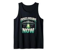 Divulgación Ahora Movimiento OVNI Conspiración Futurista de Ciencia Ficción Camiseta sin Mangas