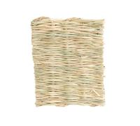 divuukyi Alfombrilla de hierba para conejos, alfombrilla de paja tejida para animales pequeños, ropa de cama natural, accesorio de jaula de descanso para chinchilla